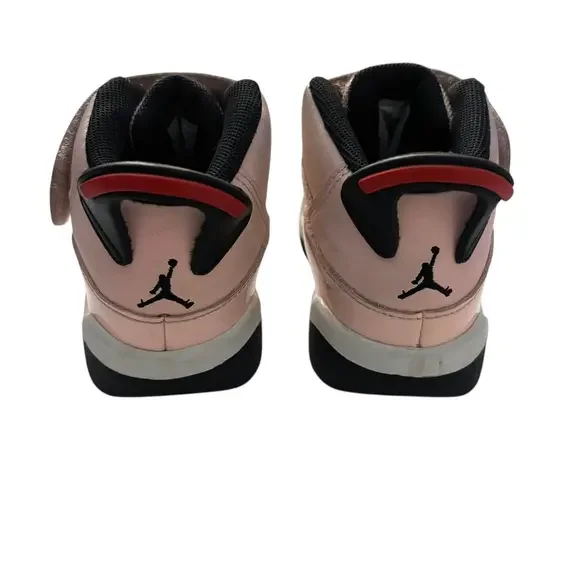 Nike Air Jordan Shoes Toddler‎ 8 C 6 Rings Pink Atmosphere Glossy Sneakers - Picture 6 of 10